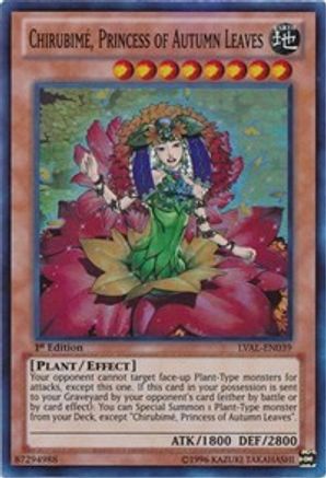 Chirubime, Princess of Autumn Leaves (LVAL-EN039) - Legacy of the Valiant 1st Edition