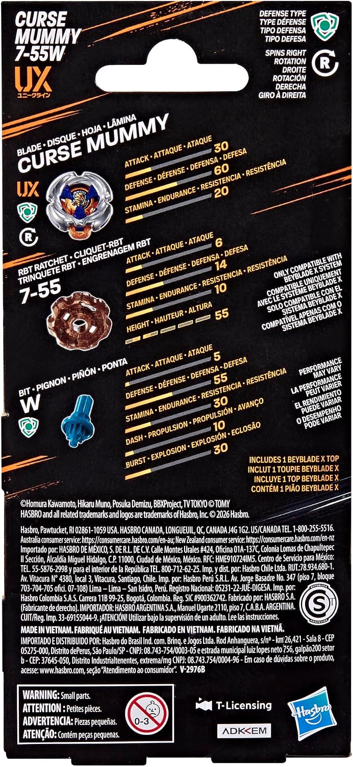 (Hasbro) Beyblade X - Curse Mummy 7-55W