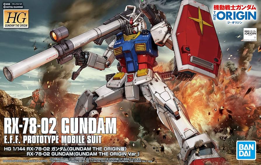 HG 1/144 RX-78-02 GUNDAM (GUNDAM THE ORIGIN Ver.)