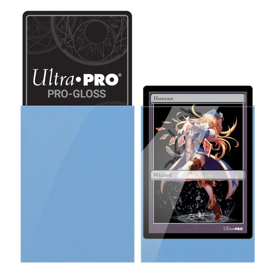 Ultra Pro - PRO-Gloss Small Light Blue Deck Protector Sleeves (60pcs)