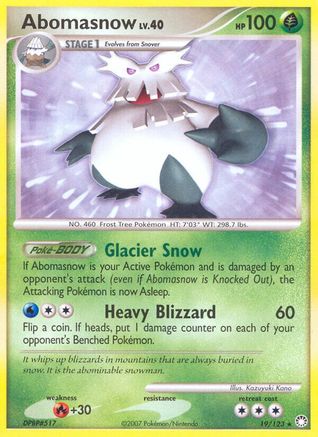 Abomasnow/123 - Mysterious Treasures Reverse Holofoil