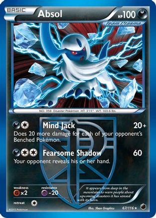 Absol (Team Plasma)/116 - Plasma Freeze Reverse Holofoil