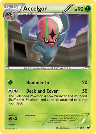Accelgor/108 - Dark Explorers Reverse Holofoil