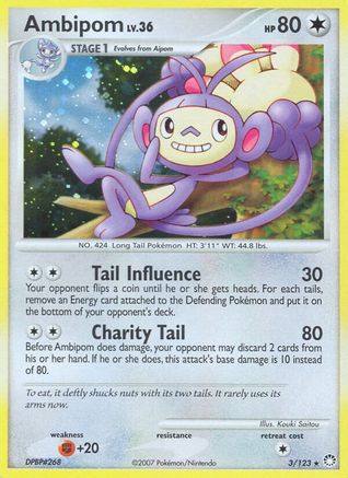 Ambipom/123 - Mysterious Treasures Reverse Holofoil