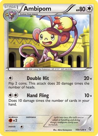 Ambipom/124 - Dragons Exalted Reverse Holofoil