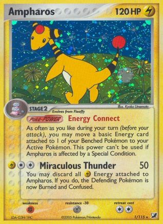 Ampharos/115 - Unseen Forces Reverse Holofoil
