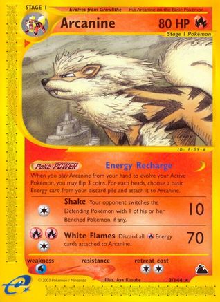 Arcanine (3)/144 - Skyridge Reverse Holofoil