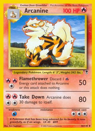 Arcanine/110 - Legendary Collection Reverse Holofoil