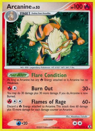 Arcanine/111 - Rising Rivals Reverse Holofoil