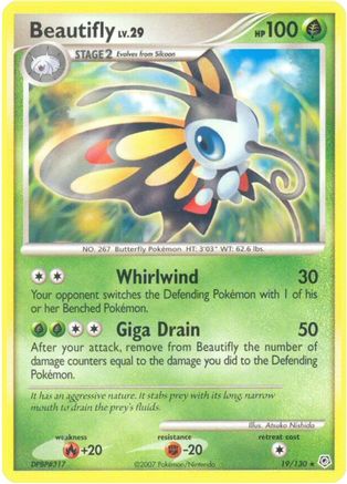Beautifly/130 - Diamond and Pearl Reverse Holofoil