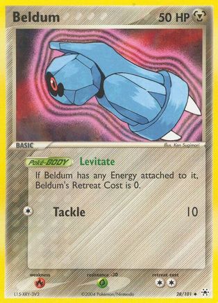 Beldum - 28/101/101 - Hidden Legends Reverse Holofoil