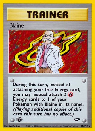 Blaine (17)/132 - Gym Challenge 1st Edition Holofoil
