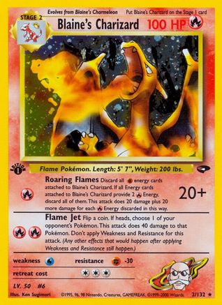 Blaine's Charizard/132 - Gym Challenge