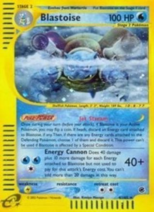 Blastoise (4)/165 - Expedition Reverse Holofoil