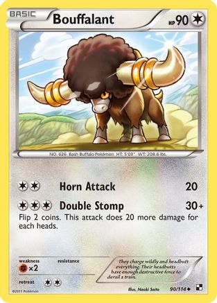 Bouffalant (90)/114 - Black and White