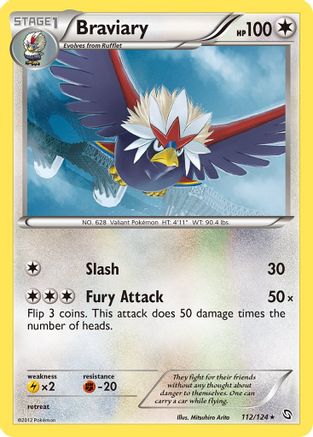 Braviary/124 - Dragons Exalted Reverse Holofoil