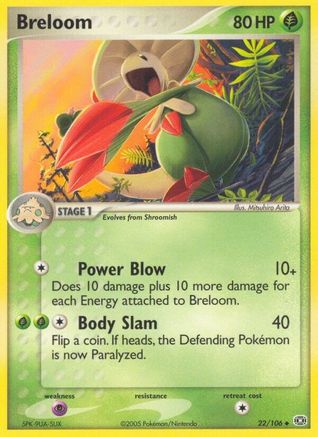 Breloom/106 - Emerald Reverse Holofoil