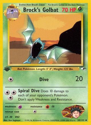 Brock's Golbat 39/132 - Gym Heroes