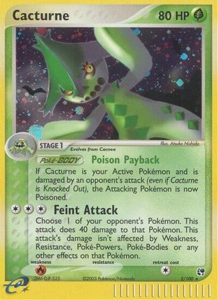Cacturne/100 - Sandstorm Holofoil