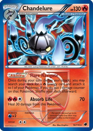 Chandelure (Team Plasma)/116 - Plasma Freeze Reverse Holofoil
