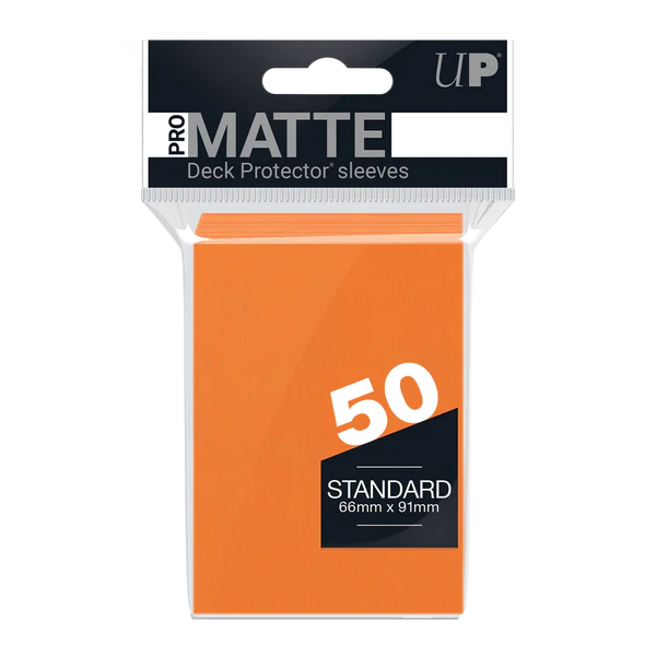PRO-Matte Standard Deck Protector Sleeves (Orange)