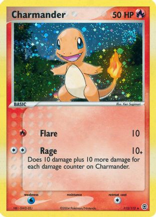 Charmander - 113/112/112 - FireRed & LeafGreen Holofoil