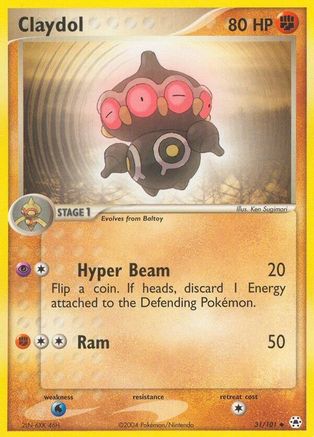 Claydol - 31/101/101 - Hidden Legends Reverse Holofoil