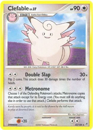 Clefable/130 - Diamond and Pearl Reverse Holofoil