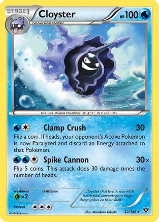 Cloyster/146 - XY Base Set Reverse Holofoil