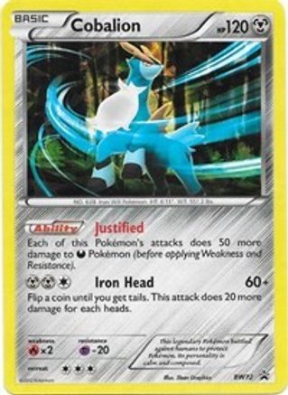 Cobalion - BW72/101 - Black and White Promos Holofoil