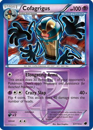 Cofagrigus (Team Plasma) (57)/116 - Plasma Freeze Reverse Holofoil