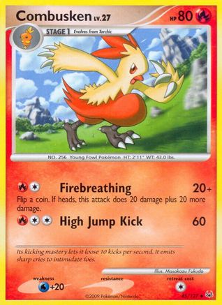 Combusken/127 - Platinum Reverse Holofoil