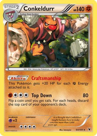 Conkeldurr (64)/101 - Noble Victories Holofoil