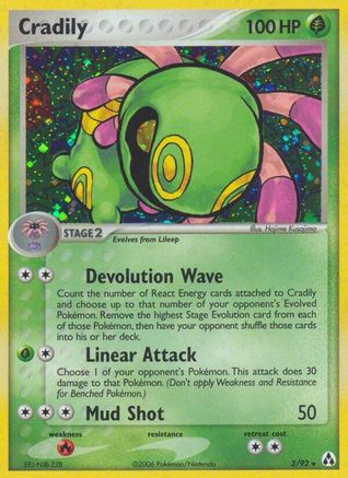 Cradily/92 - Legend Maker Holofoil
