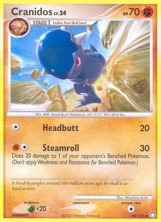 Cranidos/123 - Mysterious Treasures Reverse Holofoil