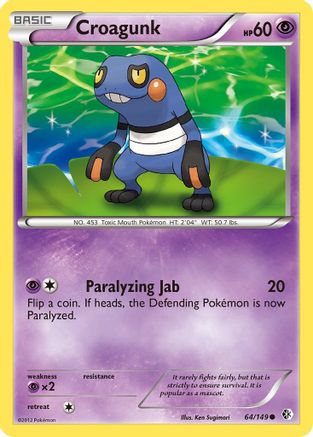 Croagunk (64)/149 - Boundaries Crossed Reverse Holofoil