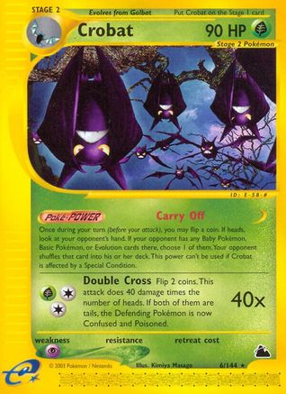 Crobat (6)/144 - Skyridge Reverse Holofoil