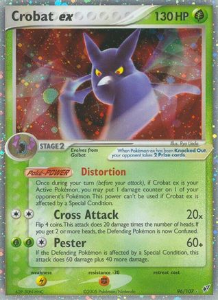 Crobat ex/107 - Deoxys Holofoil