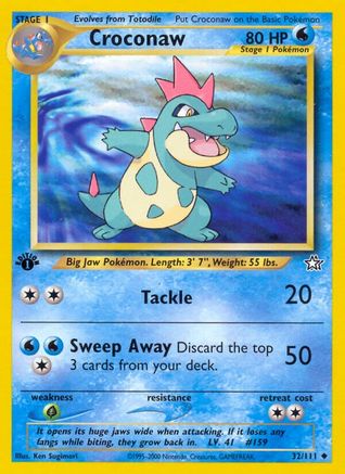 Croconaw (32) 32/111 - Neo Genesis Unlimited