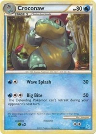 Croconaw (#13) - HGSS Trainer Kit Gyarados & Raichu