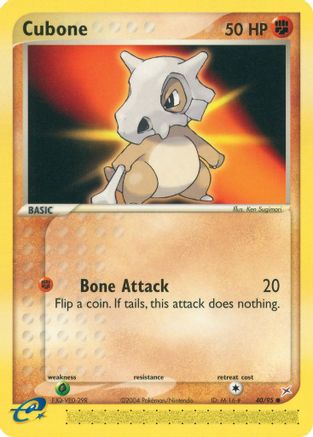 Cubone/95 - Team Magma vs Team Aqua Reverse Holofoil