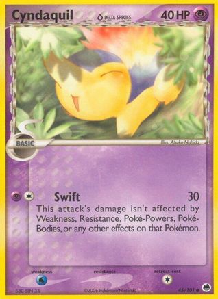 Cyndaquil (Delta Species) 45/101 - Dragon Frontiers