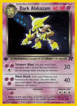 Dark Alakazam (1) 1/82 - Team Rocket