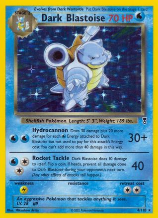 Dark Blastoise/110 - Legendary Collection Holofoil