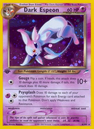 Dark Espeon/105 - Neo Destiny Unlimited Holofoil