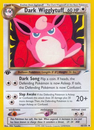 Dark Wigglytuff 40/105 - Neo Destiny