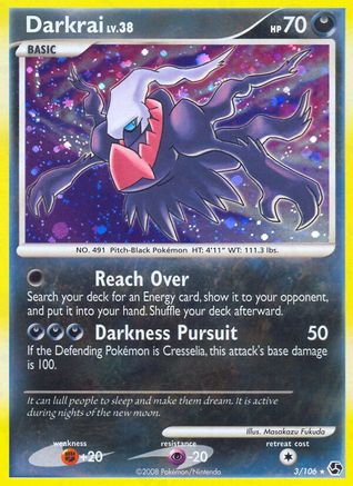 Darkrai (3)/106 - Great Encounters Reverse Holofoil