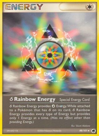 Delta Rainbow Energy/101 - Dragon Frontiers Reverse Holofoil