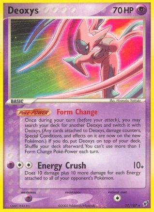 Deoxys (Attack Forme)/107 - Deoxys Reverse Holofoil