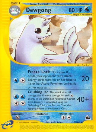 Dewgong (7)/144 - Skyridge Reverse Holofoil
